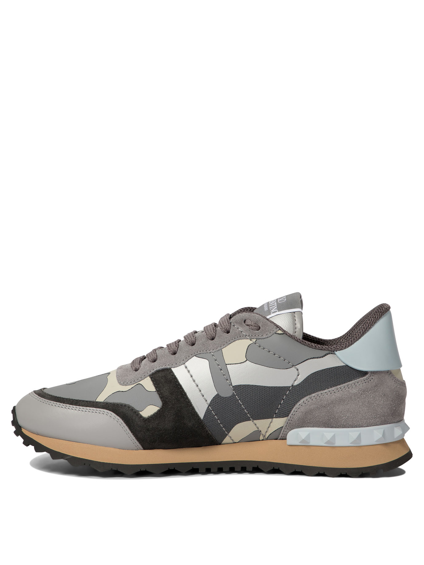 VALENTINO GARAVANI Grey Rockrunner Camouflage sneakers